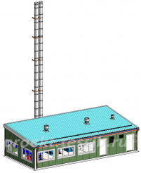 Блочно-модульная газовая котельная БМК-2800/2-1-ДТ-А установленной мощностью 2,8 МВт